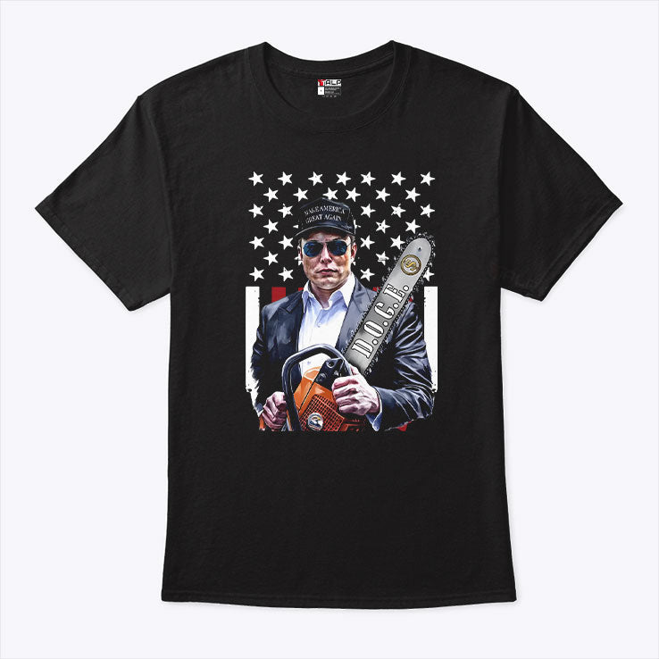 Elon Musk Chainsaw T Shirt