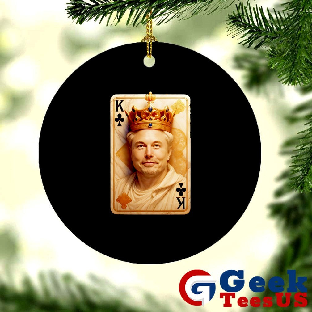 Elon Musk The King of Mars playing card shirt
