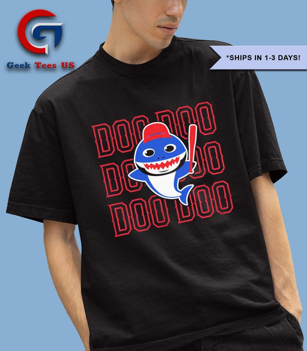 Elvis Andrus wearing Texas shark doo doo shirt