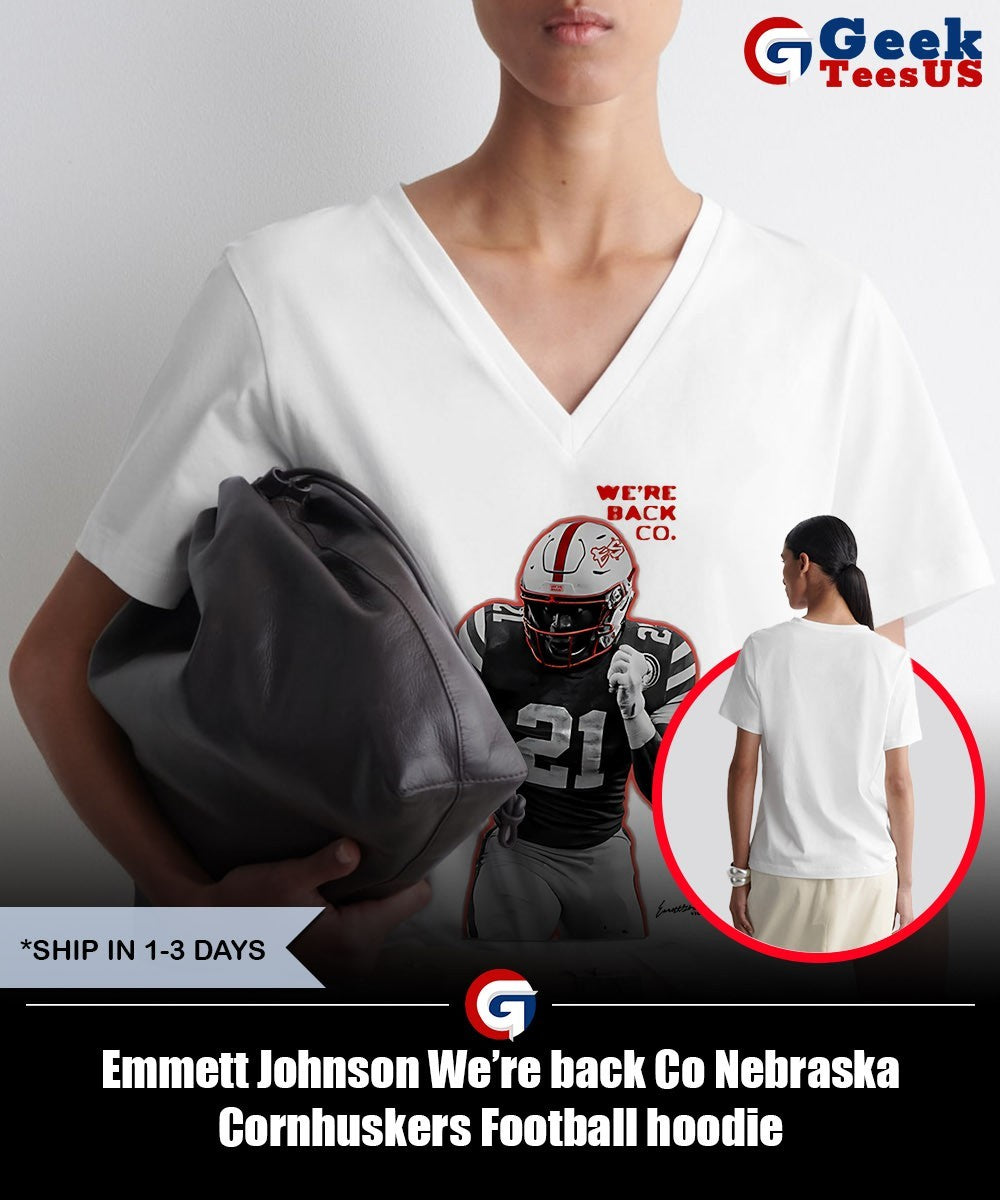 Emmett Johnson We’re back Co Nebraska Cornhuskers Football shirt
