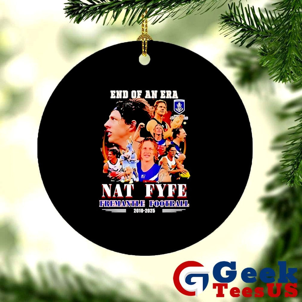 End Of An Era Nat Fyfe Fremantle Football 2010-2025 poster shirt