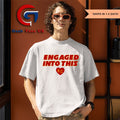 Engaged into this Raglan Travis Kelce Kansas City Chiefs shirt