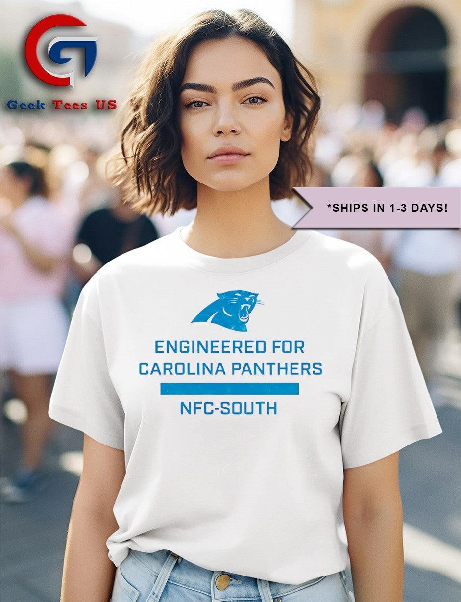 Engineered For Carolina Panthers NFC-South logo shirt