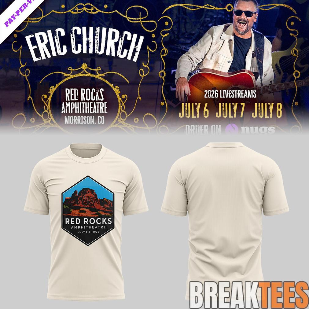 Eric Church Red Rocks Amphitheatre Limited Edition 2D Shirt