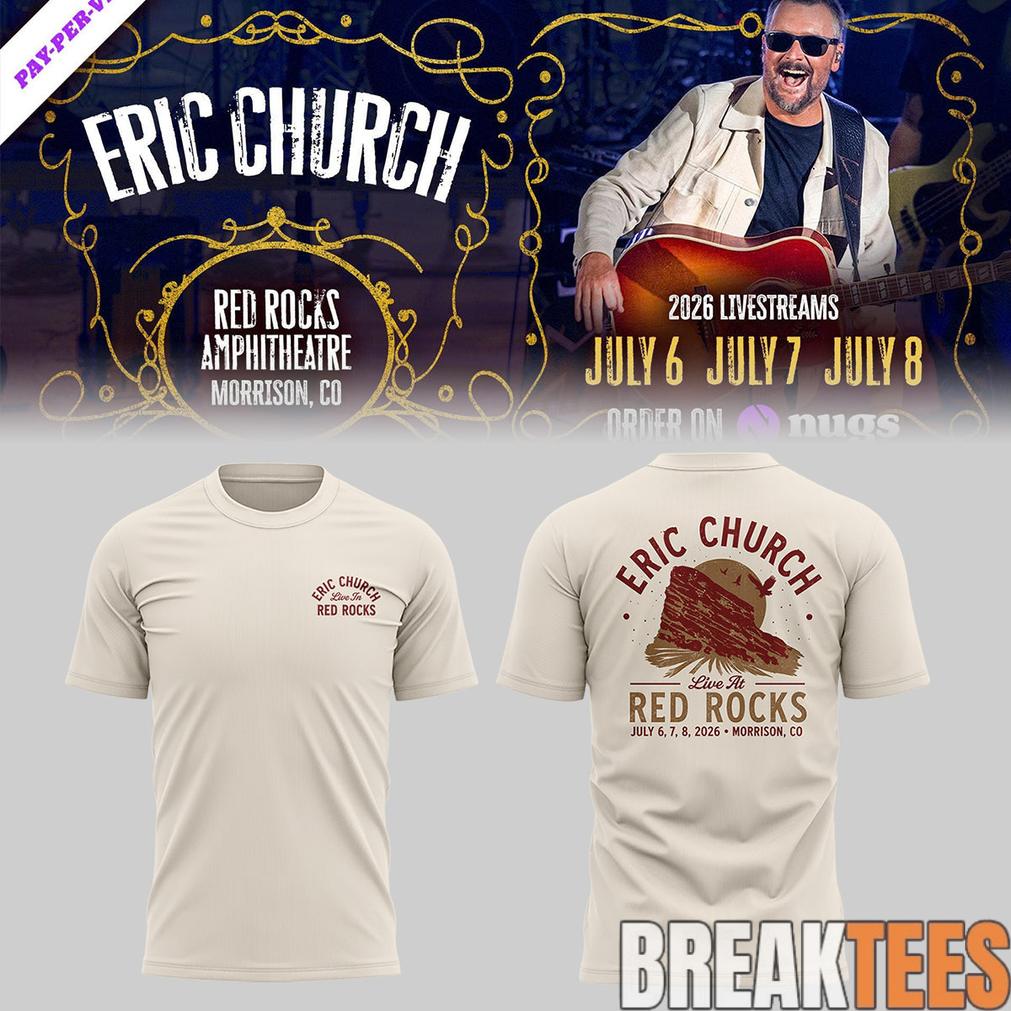 Eric Church Red Rocks Amphitheatre Limited Edition 3D Shirt