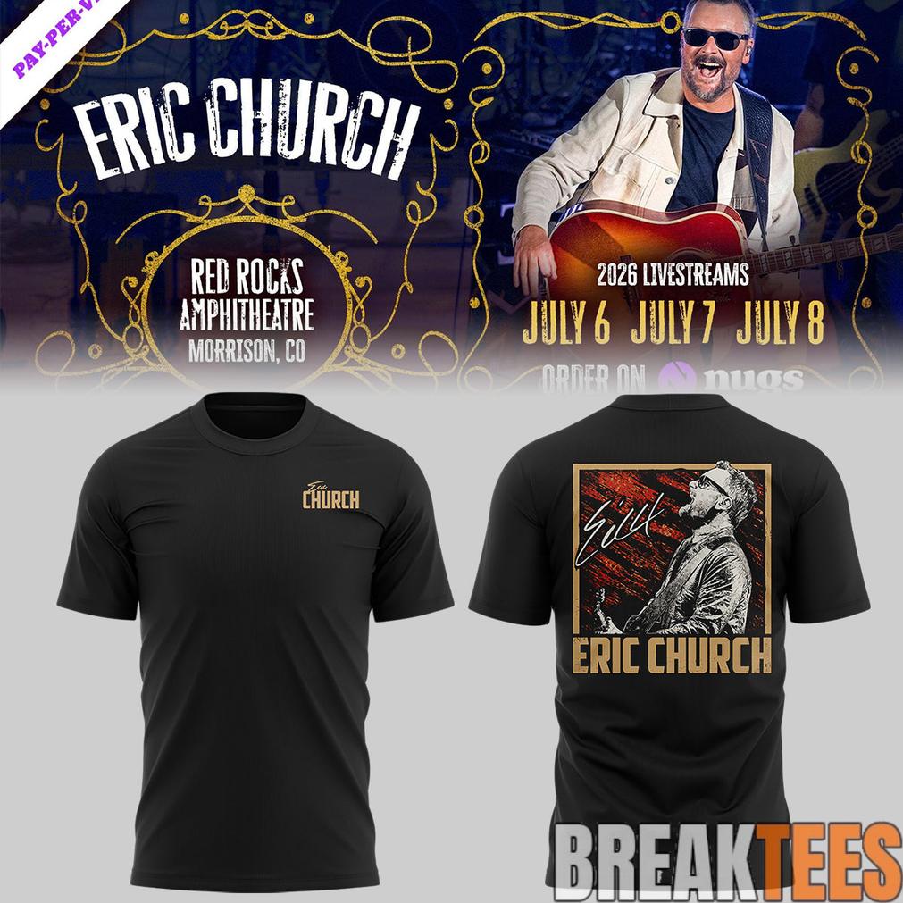 Eric Church Red Rocks Amphitheatre Limited Edition 3D Shirt