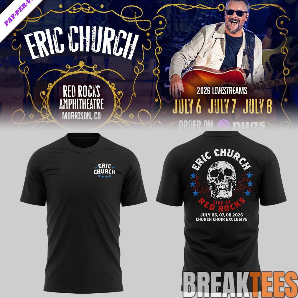 Eric Church Red Rocks Amphitheatre Limited Edition 3D Shirt