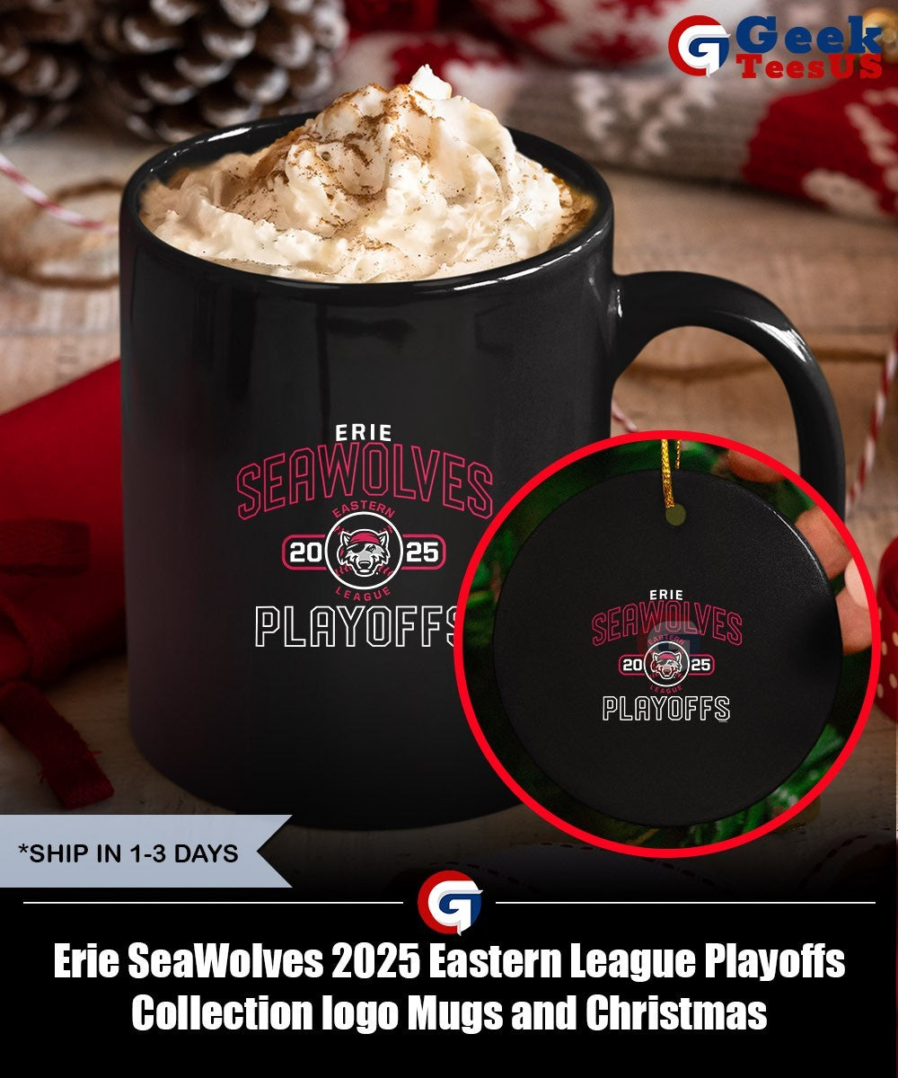 Erie SeaWolves 2025 Eastern League Playoffs Collection logo shirt