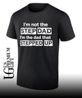 Erik Karlsson wearing I’m not the step Dad shirt