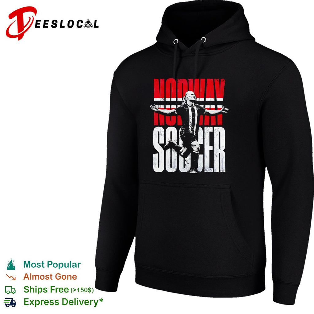 Erling Haaland Norway Soccer Distressed Poster shirt