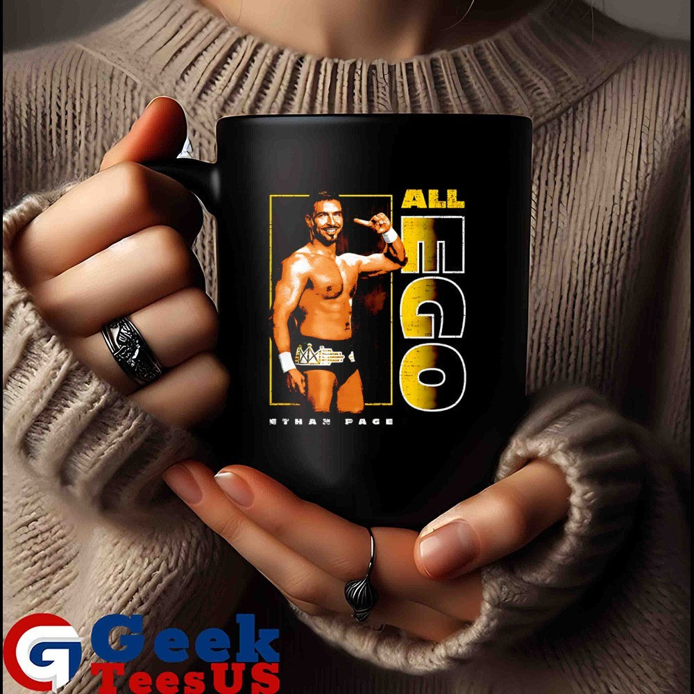 Ethan Page All Ego wrestler pose shirt