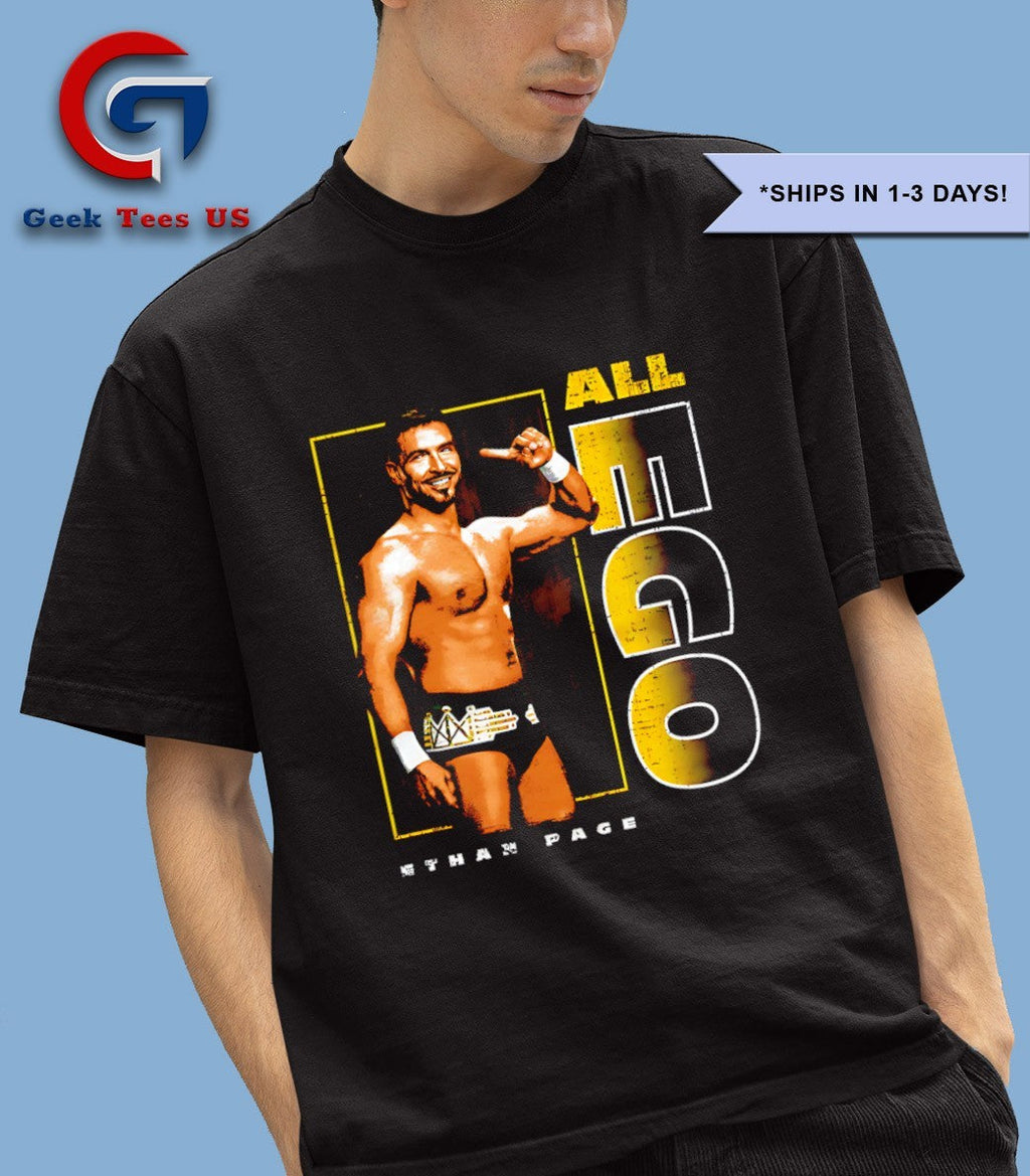 Ethan Page All Ego wrestler pose shirt