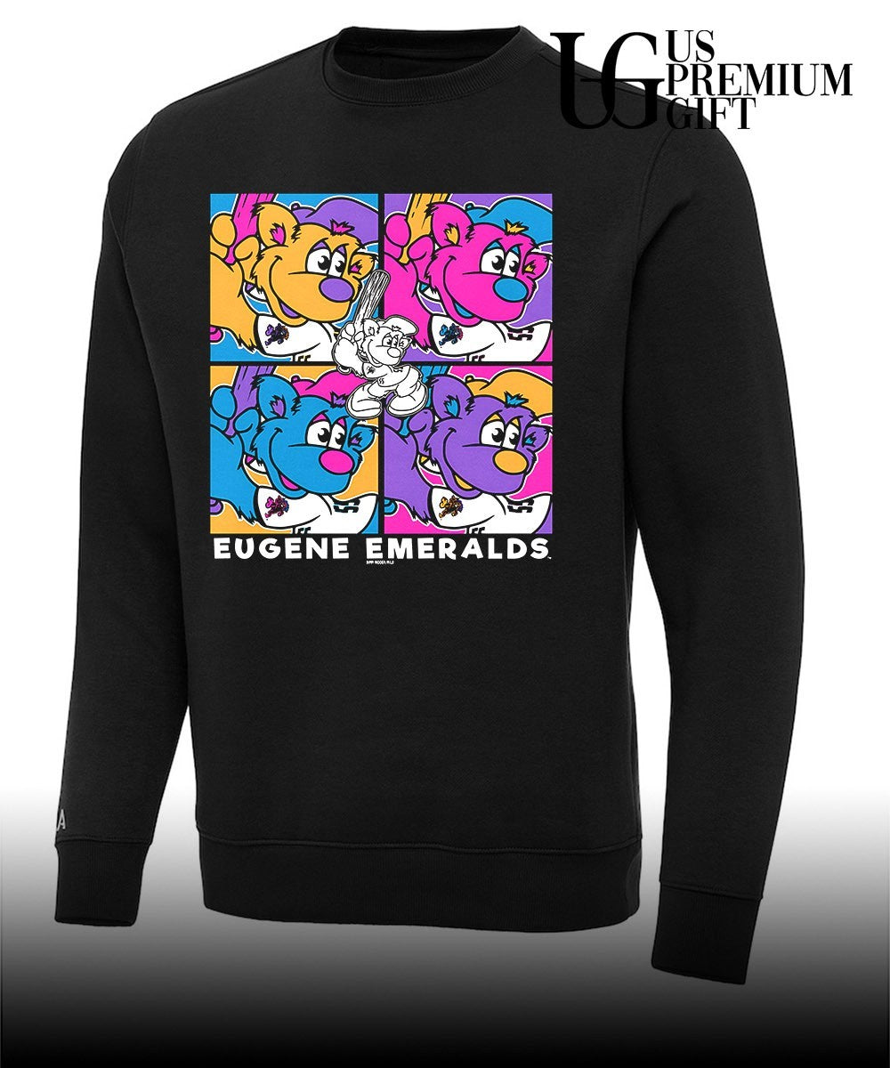 Eugene Emeralds Toddler Sluggo Warhol baseball shirt
