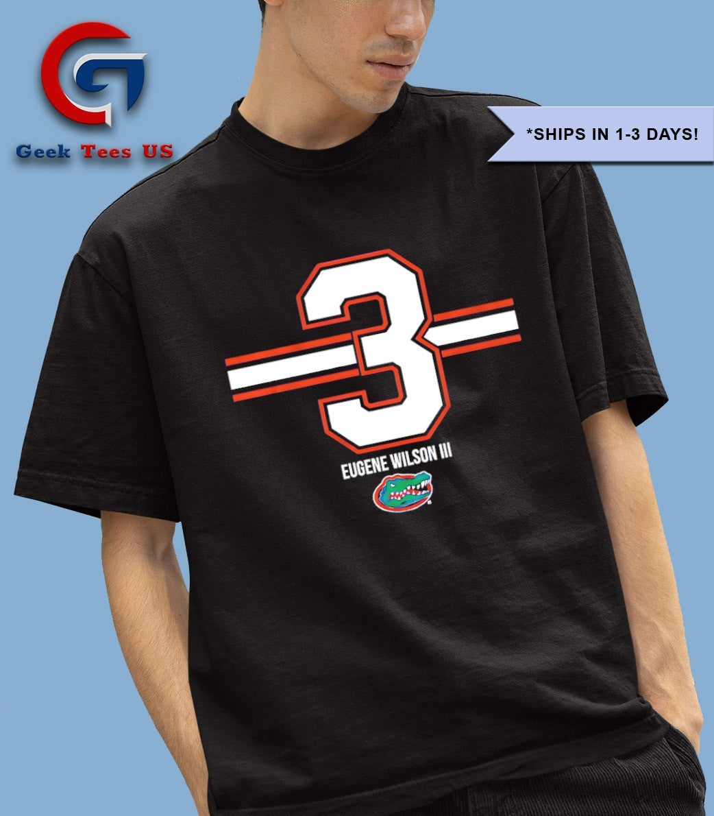 Eugene Wilson III 3 stripe Florida Gators football shirt
