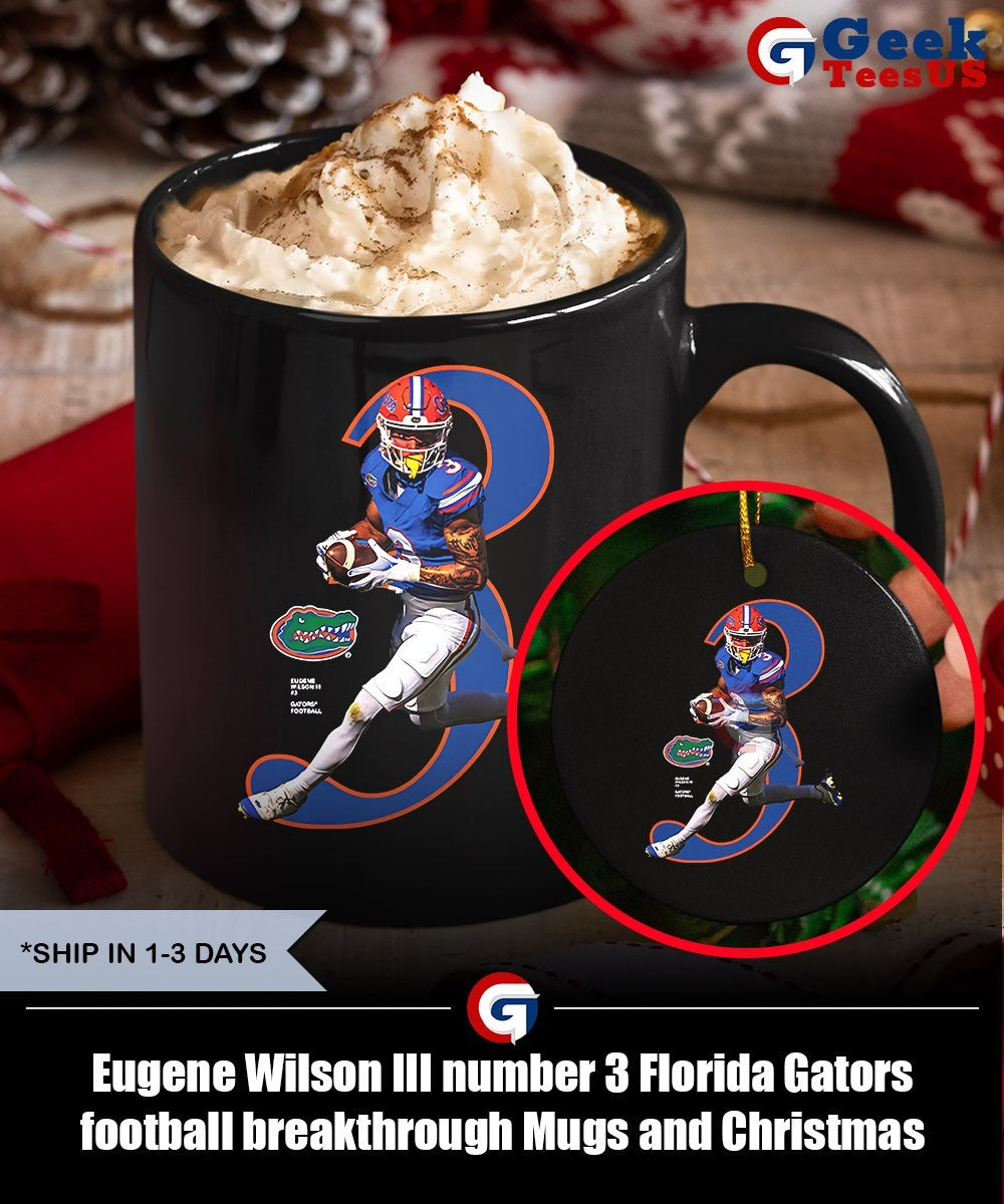 Eugene Wilson III number 3 Florida Gators football breakthrough shirt