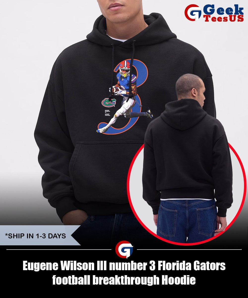 Eugene Wilson III number 3 Florida Gators football breakthrough shirt