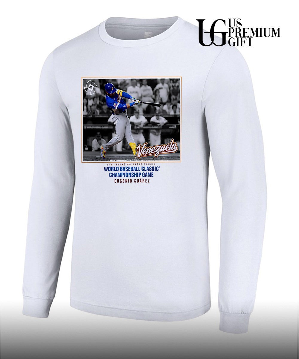Eugenio Suárez Venezuela 2026 World Baseball Classic Championship Game shirt
