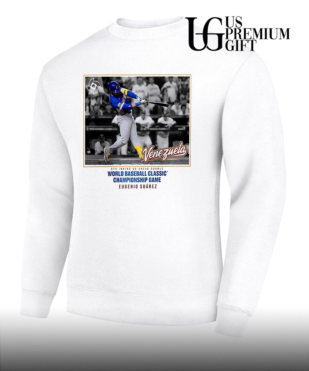 Eugenio Suárez Venezuela 2026 World Baseball Classic Championship Game shirt