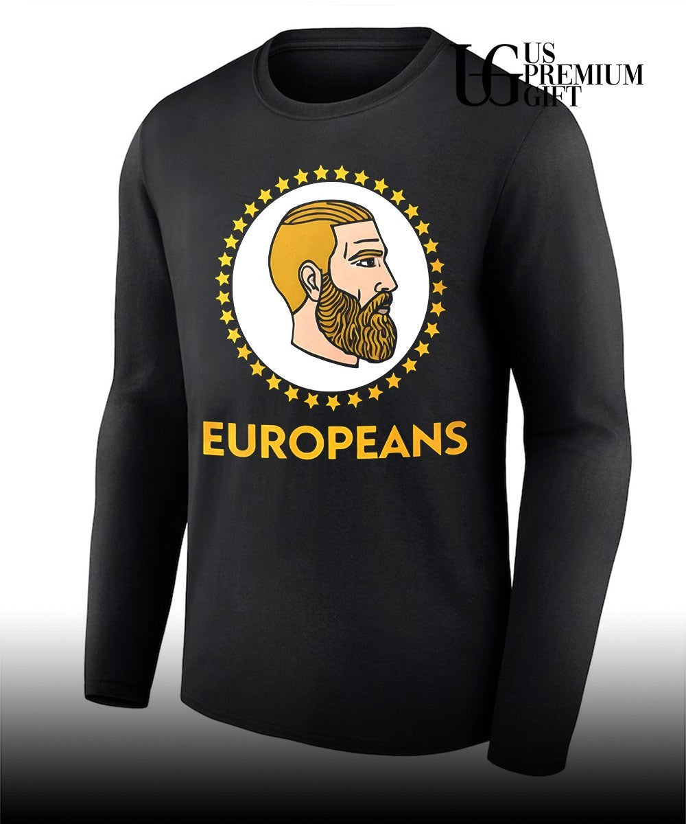 Europeans Yes Chad meme shirt