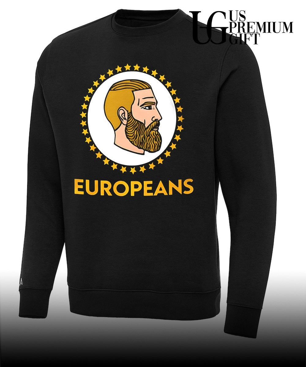 Europeans Yes Chad meme shirt