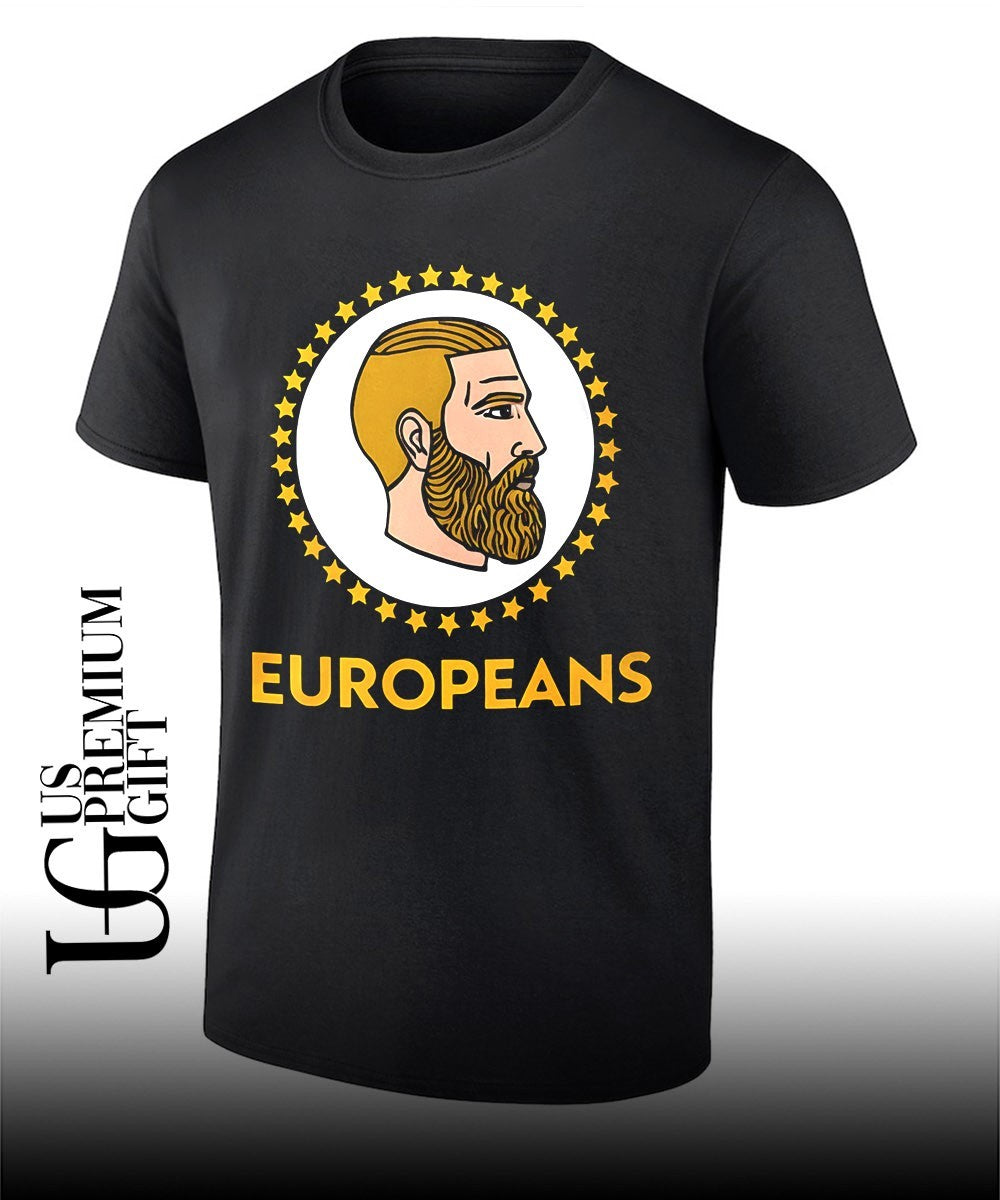 Europeans Yes Chad meme shirt