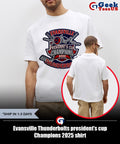 Evansville Thunderbolts president’s cup Champions 2025 shirt
