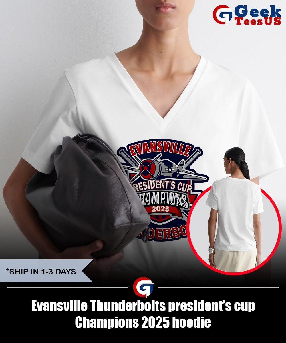 Evansville Thunderbolts president’s cup Champions 2025 shirt
