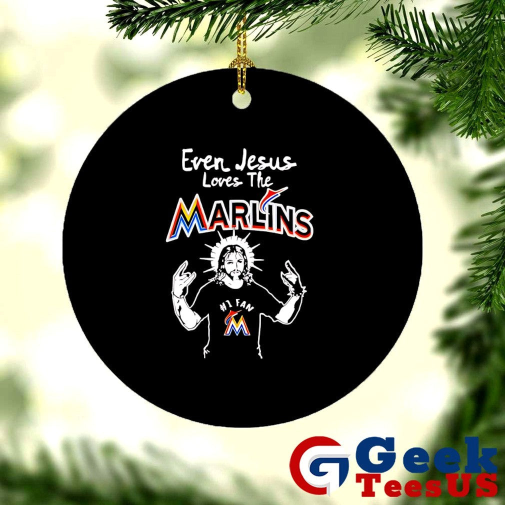 Even Jesus loves the Miami Marlins MLB shirt