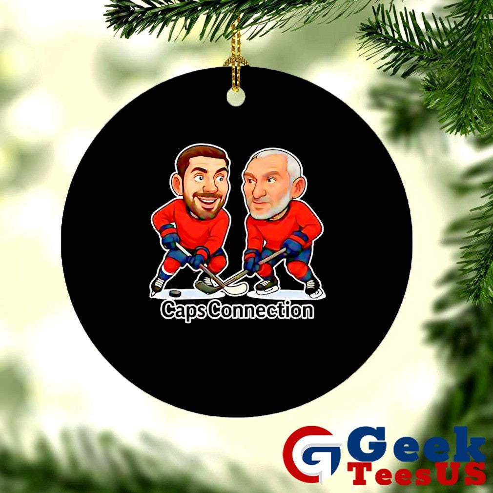 Evgeny Kuznetsov and Alex Ovechkin Caps Connection Hockey caricatures shirt