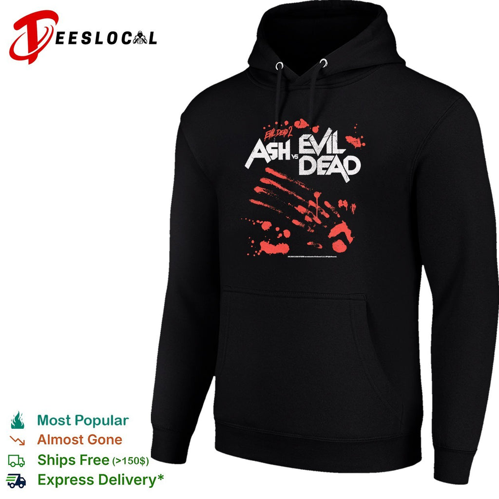 Evil Dead 2 Ash vs Evil Dead bloody handprint shirt