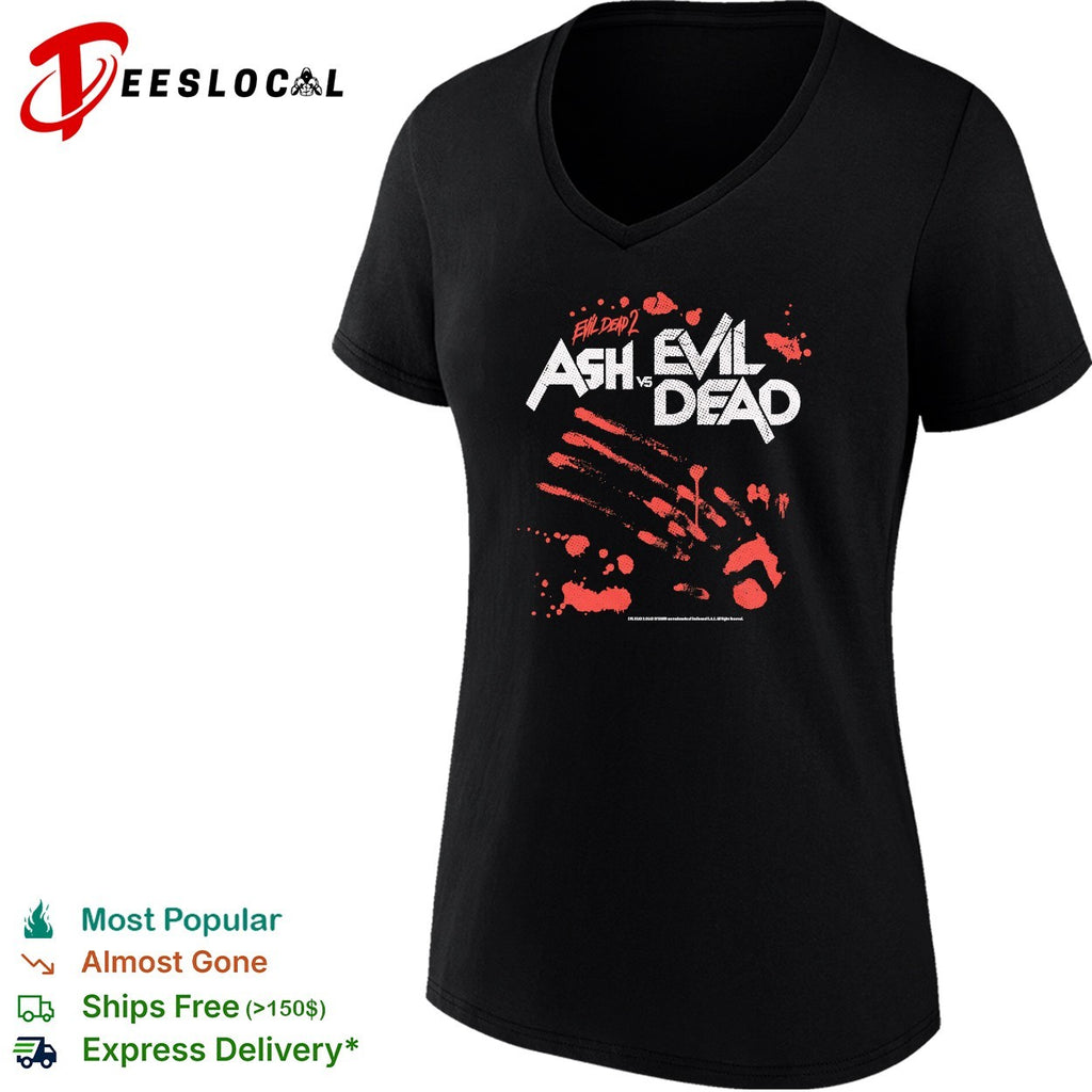 Evil Dead 2 Ash vs Evil Dead bloody handprint shirt