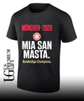 FC Bayern Munchen Bundesliga Champions Meisterschale Allianz Arena 2026 logo shirt