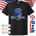 FC Cincinnati Hell is Real Kombat Blue Flame shirt