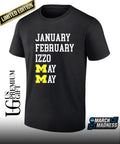 January February Izzo May May Michigan Wolverines basketball shirt