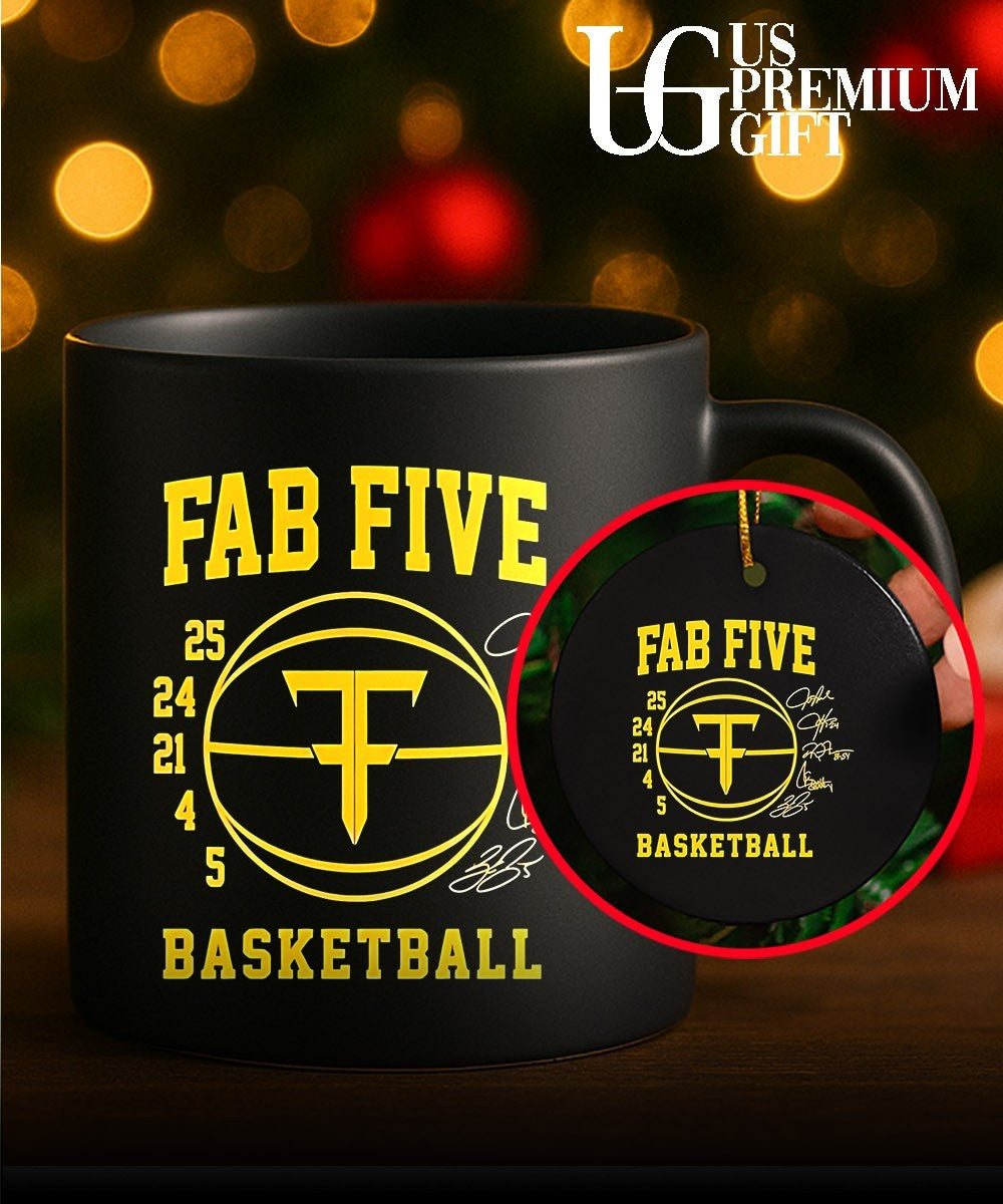 Fab Five Michigan Wolverines men’s basketball signature shirt