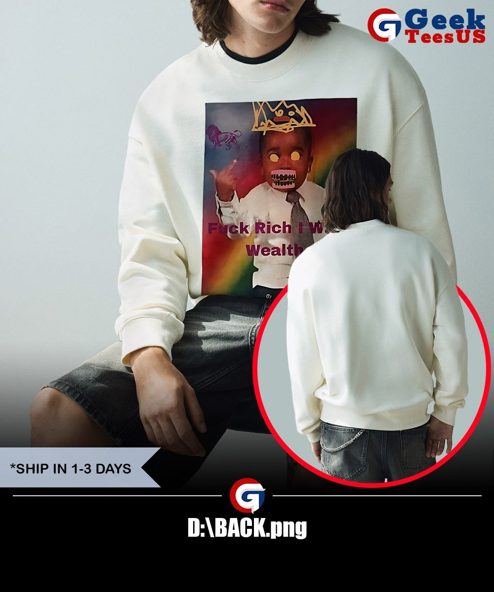 Fck rich I want wealth box boy shirt
