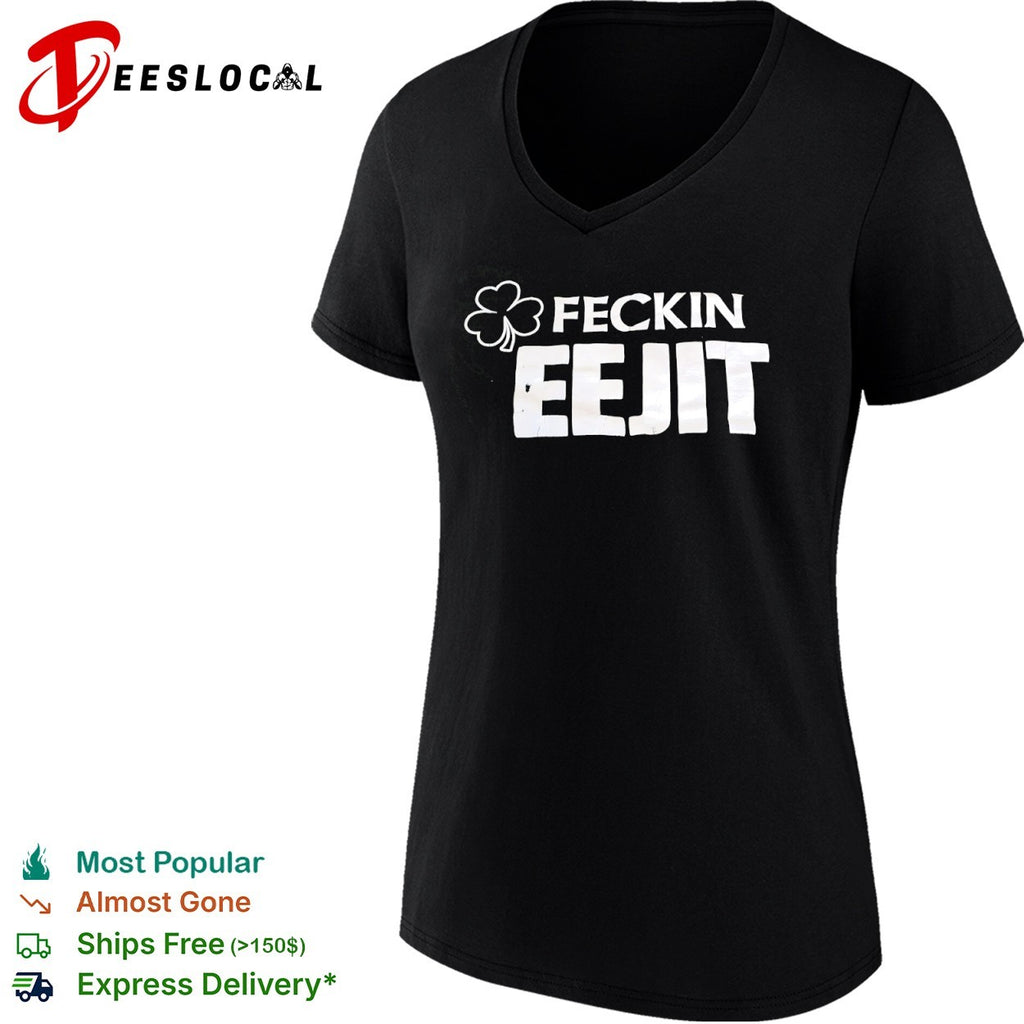 Feckin Eejit Irish Shamrock St Patricks Day shirt