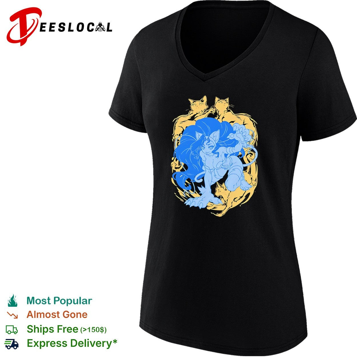 Felicia Darkstalkers Anime Cat Girl Capcom shirt