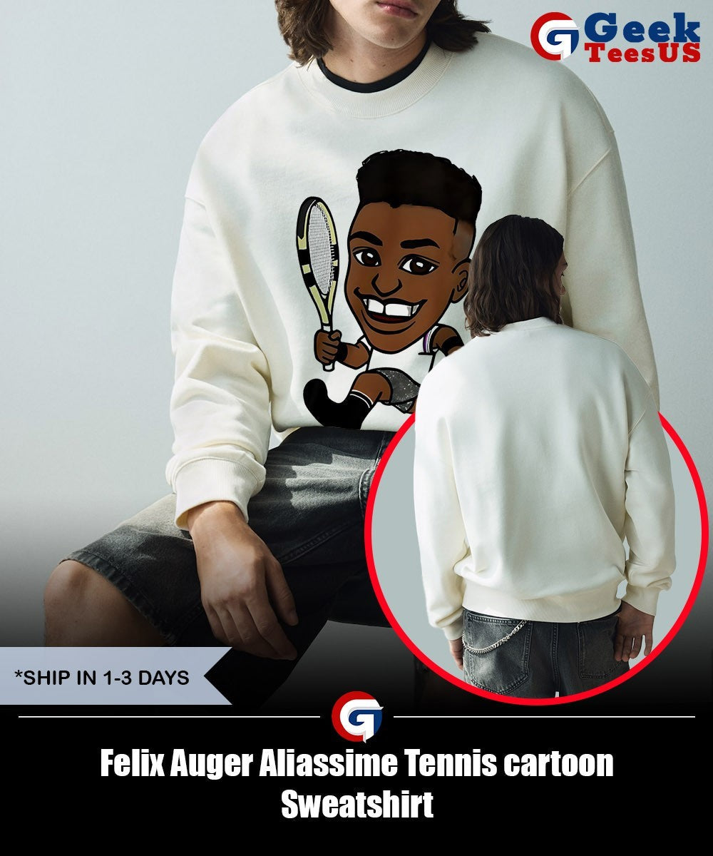 Felix Auger Aliassime Tennis cartoon shirt