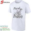 Feral and Pregnant Raccoon animal trash panda shirt