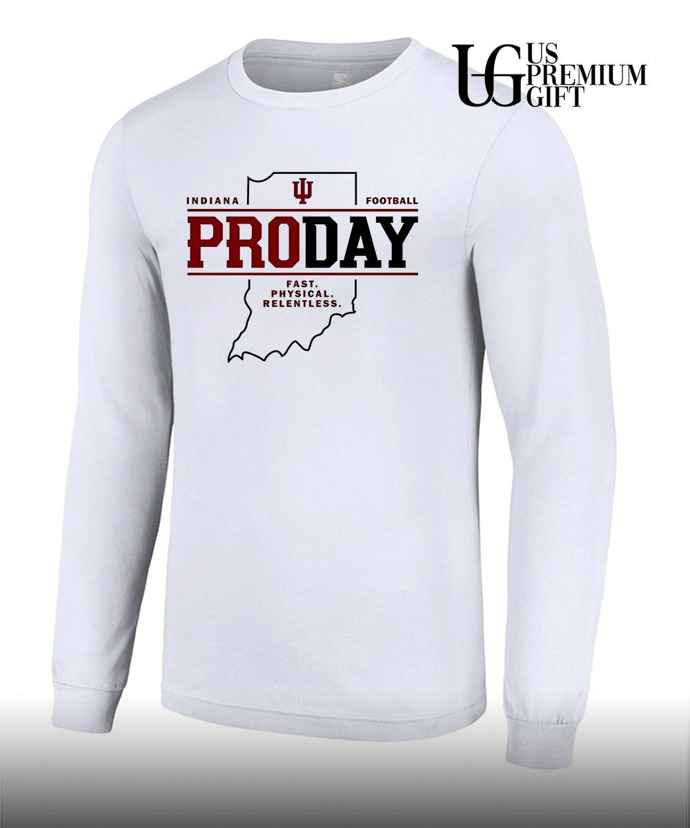 Fernando Mendoza Indiana Pro Day Football State Map shirt