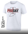 Fernando Mendoza Indiana Pro Day Football State Map shirt