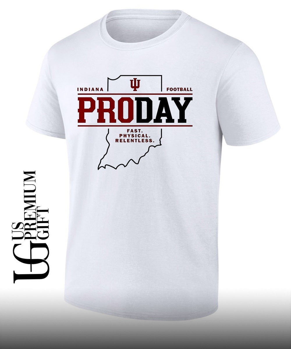 Fernando Mendoza Indiana Pro Day Football State Map shirt