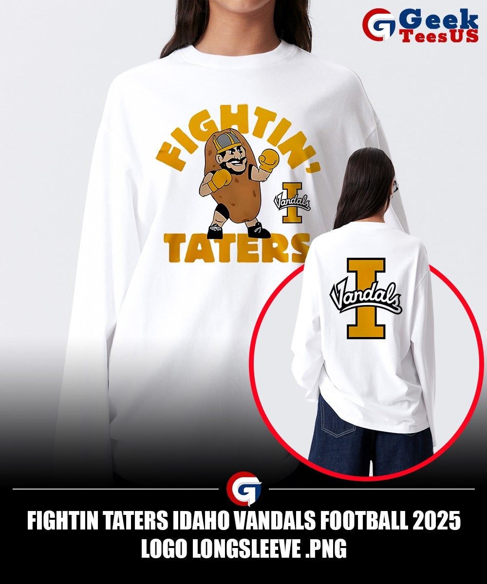 Fightin Taters Idaho Vandals Football 2025 logo shirt