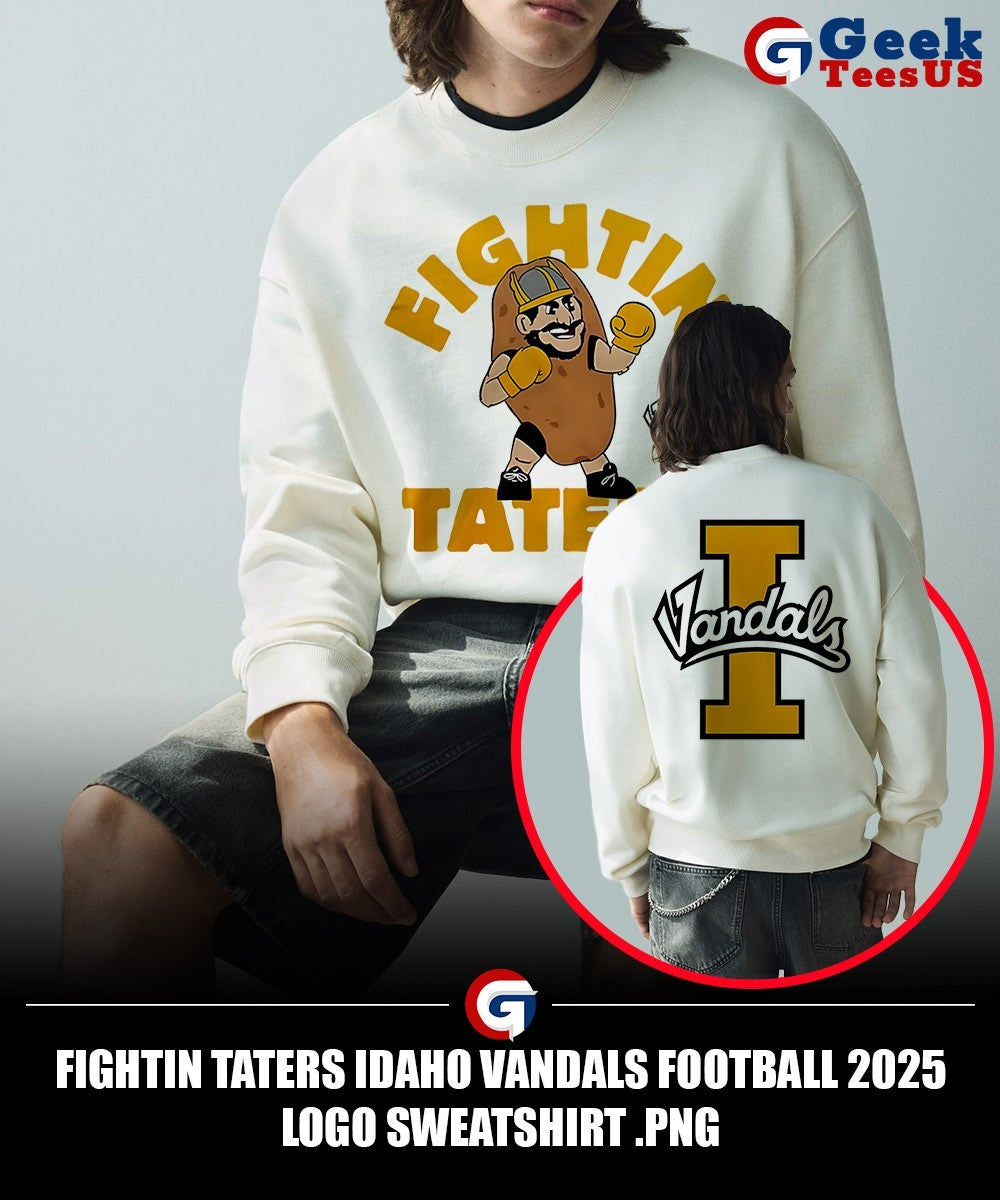 Fightin Taters Idaho Vandals Football 2025 logo shirt