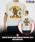 Fightin Taters Idaho Vandals Football 2025 logo shirt