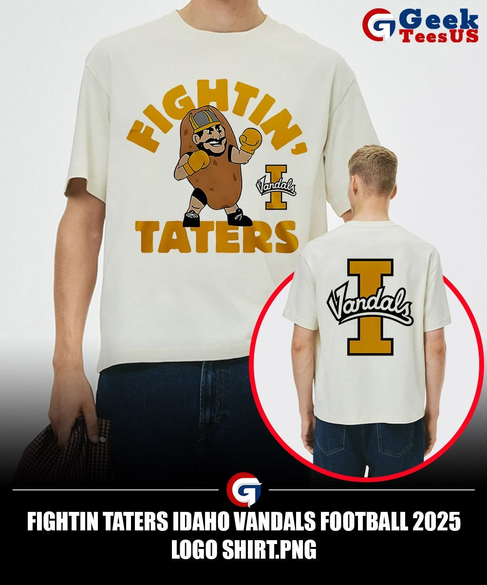 Fightin Taters Idaho Vandals Football 2025 logo shirt
