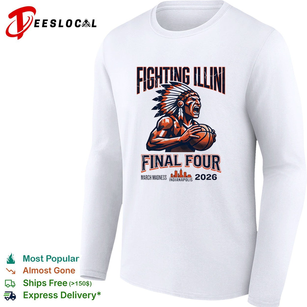 Fighting Illini Final Four March Madness 2026 Indianapolis shirt