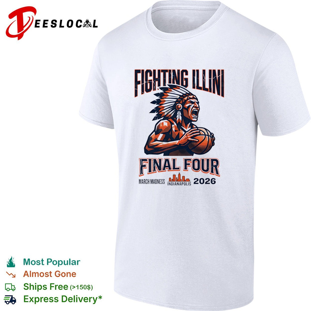 Fighting Illini Final Four March Madness 2026 Indianapolis shirt
