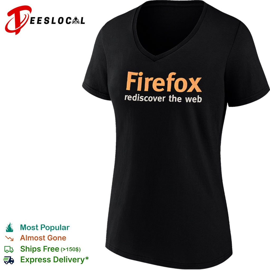 Firefox Rediscover the Web Mozilla internet shirt
